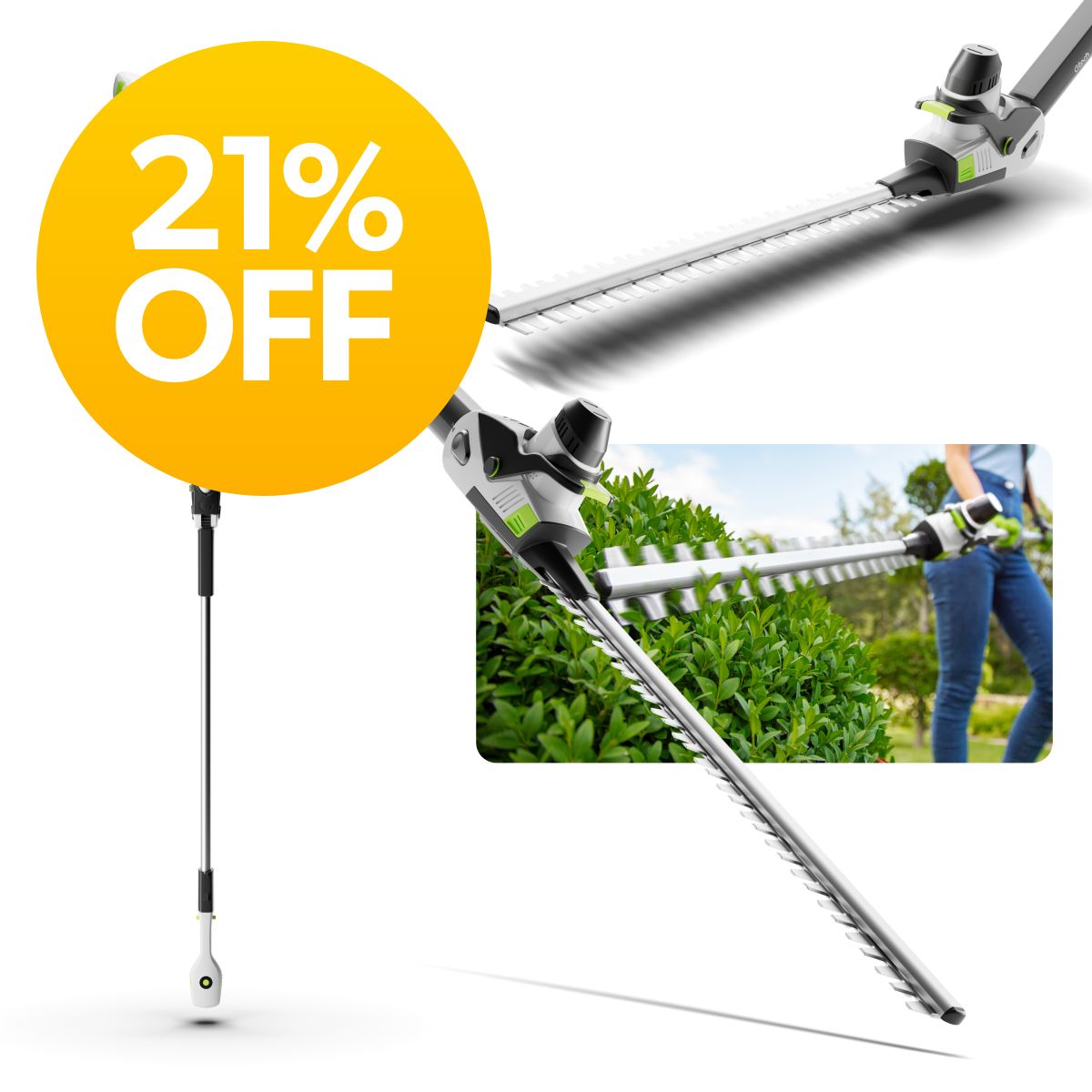HT50 Long Reach Pole Hedge Trimmer